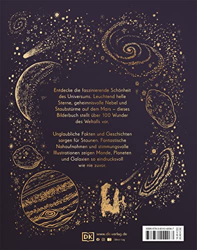 Wundervolle Welt der Sterne: Ein Weltall-Bilderbuch für die ganze Familie. Hochwertig ausgestattet mit Lesebändchen, Goldfolie und Goldschnitt Gebundene Ausgabe – 5. März 2022 - Image 3