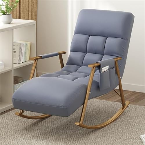 Cómoda mecedora para uso en interiores y exteriores, asiento ajustable de varios niveles para sala de estar, patio, jardín, dormitorio y patio trasero