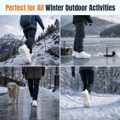 Image of Proberos 14 Studs Antislip Ice Cleats Silicone Boot Grippers