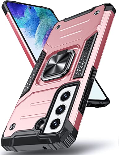 Housse Samsung Galaxy S21 FE Protection Intégrale Or Rose Antichoc Aimantée
