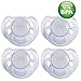 Philips Avent Translucent Toddler Pacifiers 6-18 Months - 4 Pack (Clear)