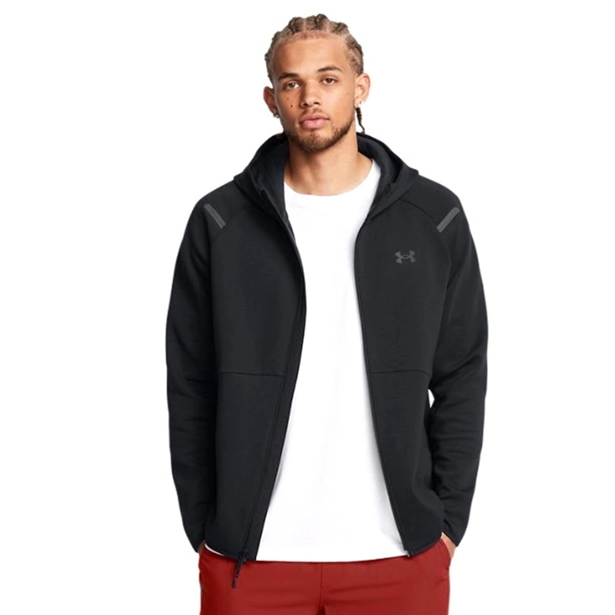 Under Armour Men's Black Unstoppable Full-Zip Fleece in Size 2XL, Sports Direct