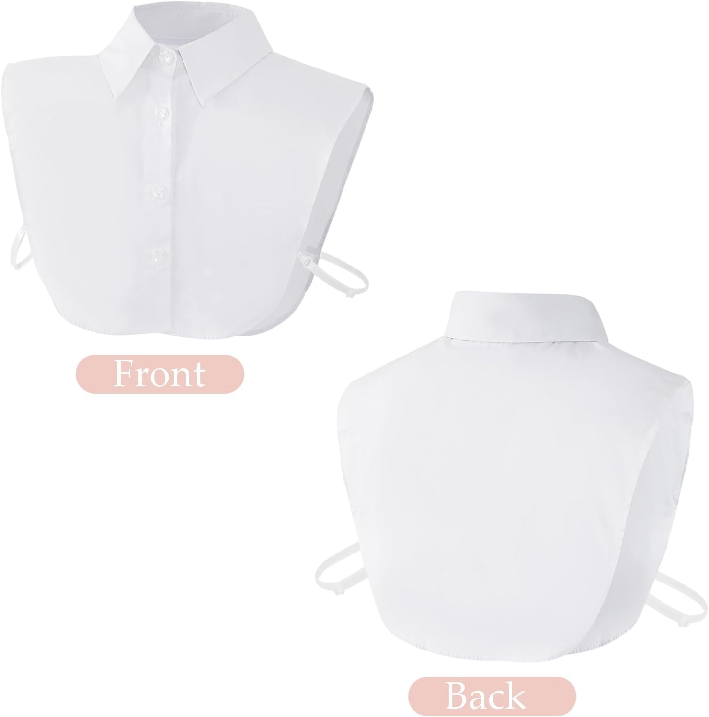 3Pcs Halloween Animal Chipmunk Costume Set Pink Brown Ears Headband White Fake Collar Glasses for Men Women Cosplay Supplies - Image 3