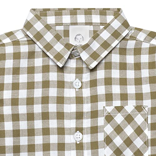 Gerber Baby and Toddler Boys Long Sleeve Button Up Plaid Shirt2