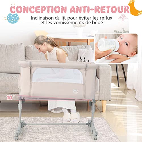 Lit cododo bébé DREAMADE avec matelas pour des nuits partagées en toute sérénité