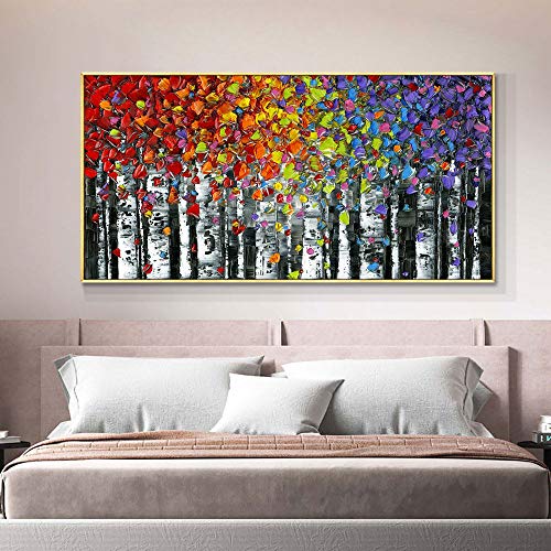 Tableau arbre abstrait pour habiller un grand mur vide de villa