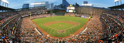 MasterPieces Rompecabezas Deportivo de 1000 Piezas - Vista Panorámica del Centro de Baltimore Orioles MLB - 13"x39" miniatura 2
