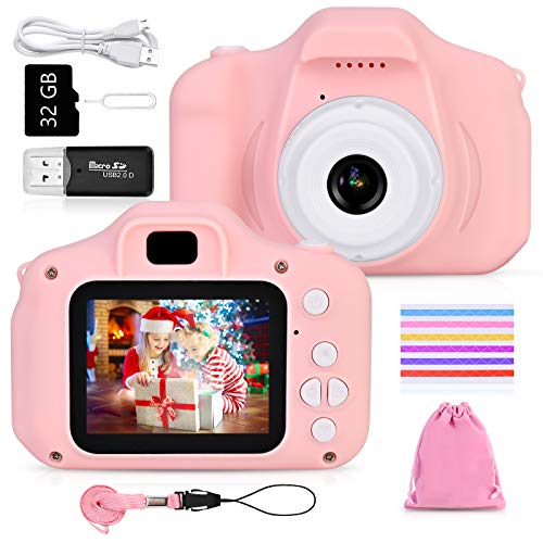 Faburo Cámara de Fotos para Niños Juguete, Cámara Digital de Video con...