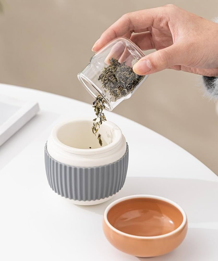 Amazon.co.jp: Yinxiufa 茶具 中国茶器セット 旅行ティーセット