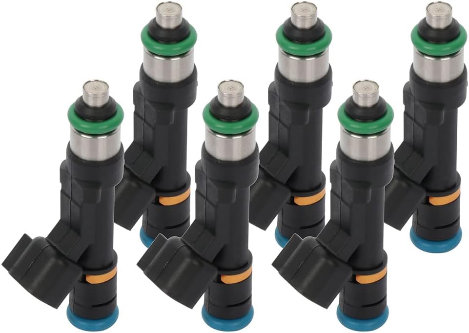 4 Holes 6Pcs Fuel Injector Replace 0280158119 SCITOO Automotive Engine Fuel Injector fit for 2008-2010 for Dodge for Grand Caravan,2007-2010 for Jeep for Wrangler