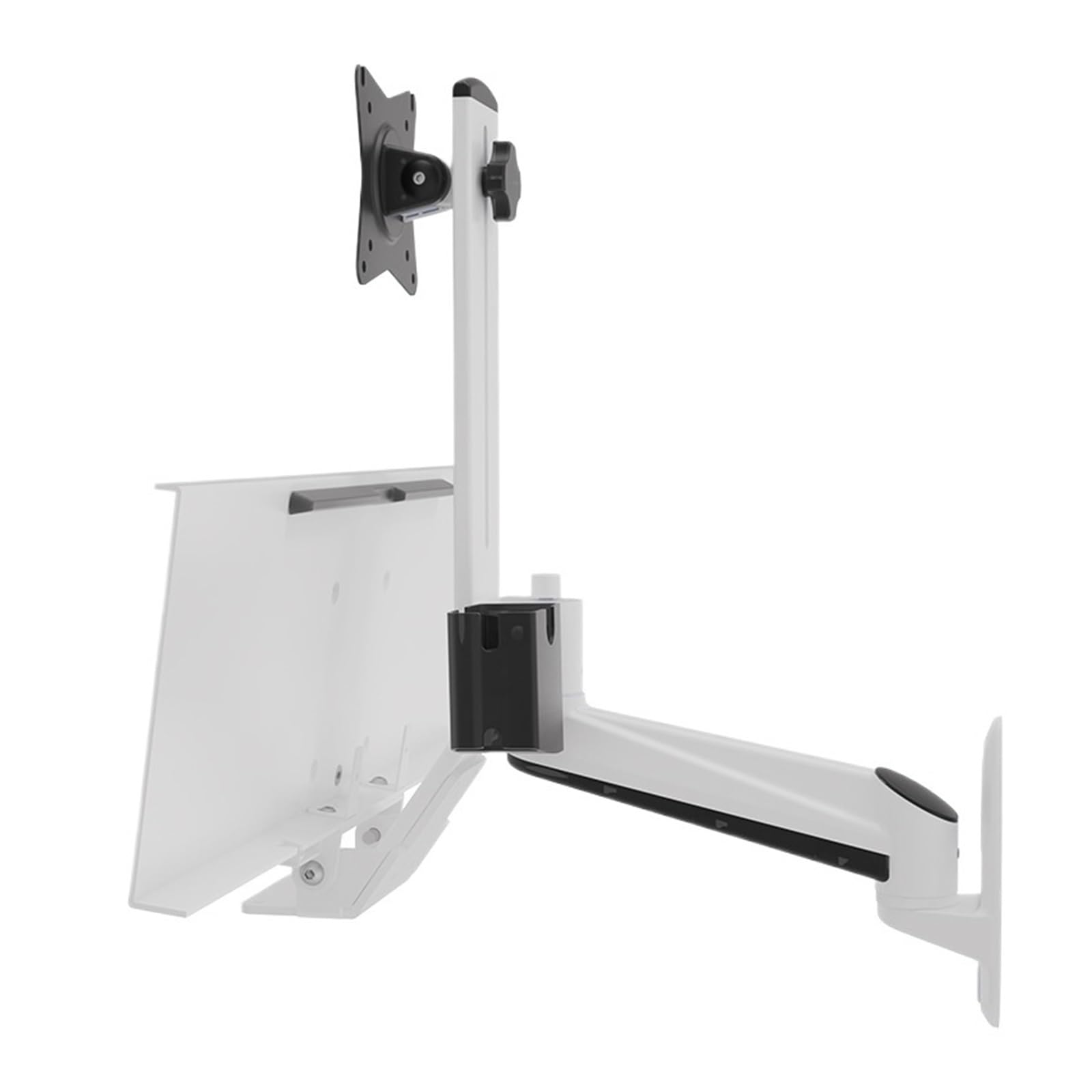 MOUKWLEK Industrial monitor stand with keyboard height and rotation(104B1)