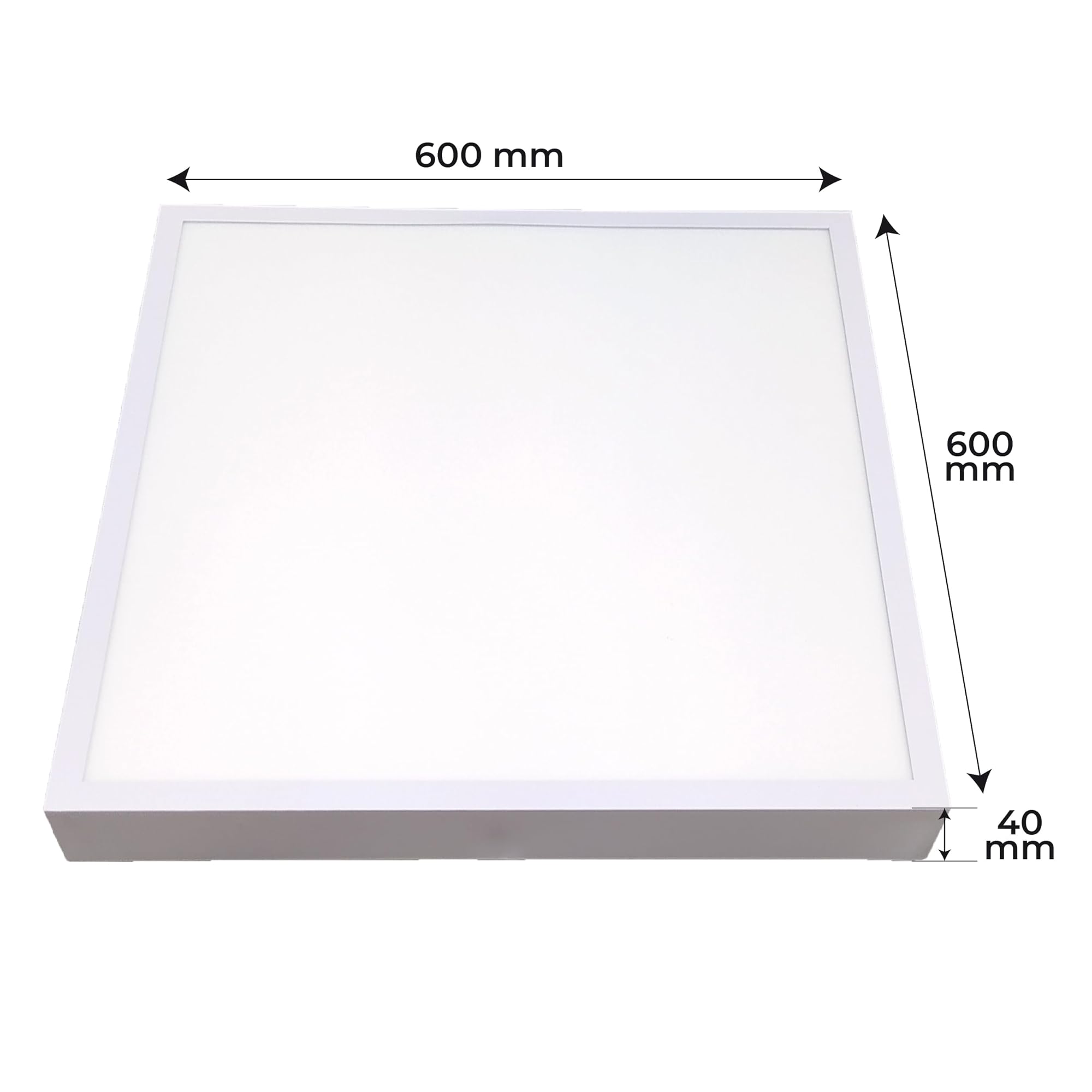 LED ATOMANT Plafoniera LED Soffitto 60x60cm 48W CCT 3000-6500K 5500lm | Con selettore di colore CCT, Driver incluso