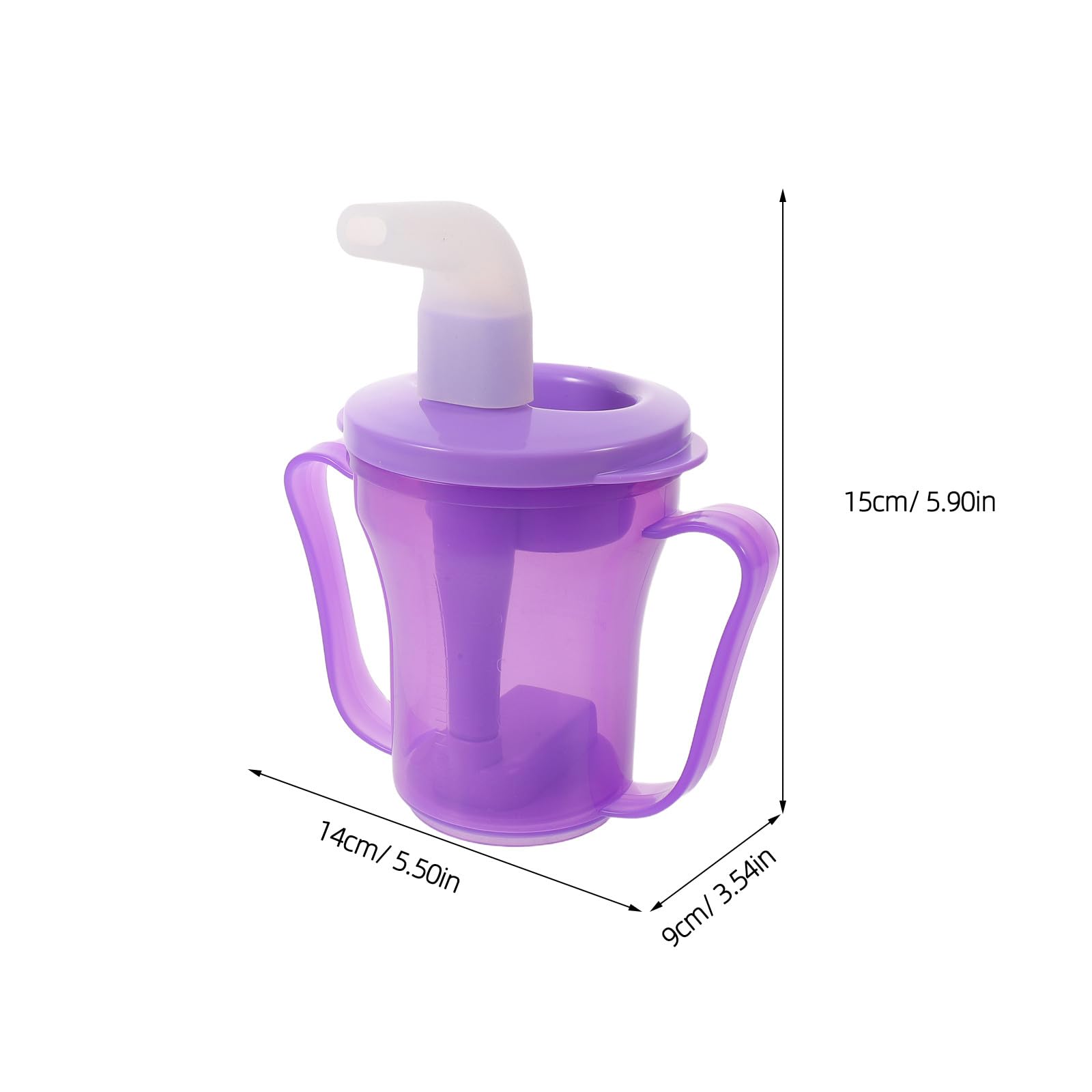 Bicchieri con beccuccio per adulti e anziani - Bicchiere a flusso lento e regolabile per bere in autonomia - 250 ml. Aiuta a prevenire il rischio di soffocamento per le persone anziane e