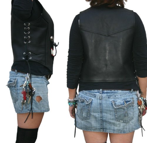 HEAVY FOR BIKERS オイルレザー　ベスト　サイズS HEAVY オイルレザーベスト ブラック モトブルーズ VEST (HVO-01