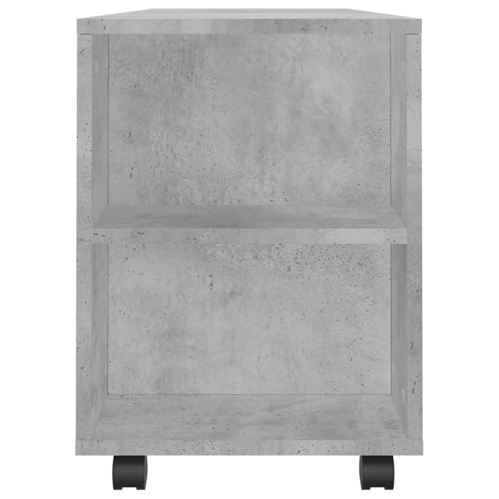 vidaXL Mobile Porta TV Grigio Cemento 102x34,5x43cm Legno Multistrato