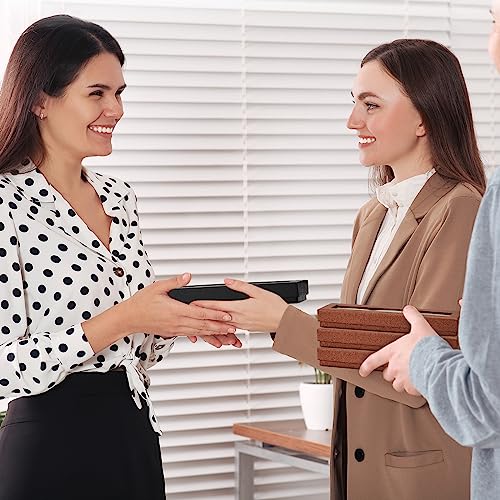 Colarr 36 Pcs Pen Gift Box Empty Ballpoint Pen Box with Cushion Clear Lid Jewelry Display Case for Gift Collection Office Supplies Birthday Souvenir Presentation Christmas(Black, Silver, Bronze)