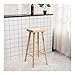 Produktbild Tritthocker-HJL Step Stool Wooden - Trittleiter-Mehrzweckleiter-Leichter Treppenhaus-Stuhl-einfaches Regal, Dekoration Welcome (Farbe : Holzfarbe, größe : 75CM high)