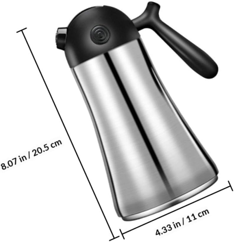 Luxshiny 316 Stainless Steel Oil Bottle 1000ml Simple Kitchen Condiment Dispenser for Cooking and Seasoning, Multipurpose Home Oil Sprayer with Leak-proof Design