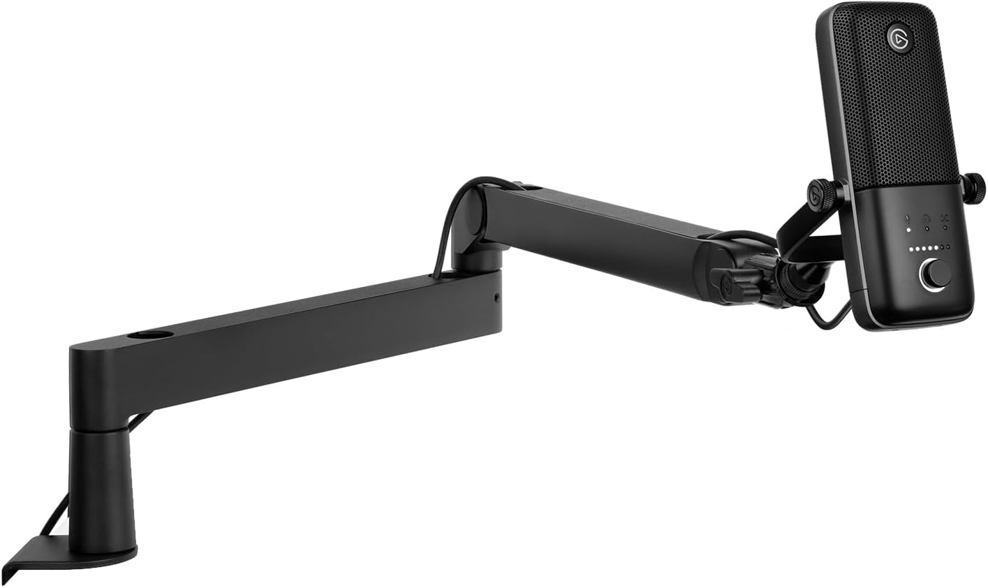 Elgato Wave:3 Microphone with Mic Arm Low Profile, Fully Adjustable with Cable Management Channel, perfect for Podcast, Streaming, Gaming, Home Office, Free Mixer Software, Plug & Play for Mac, PC