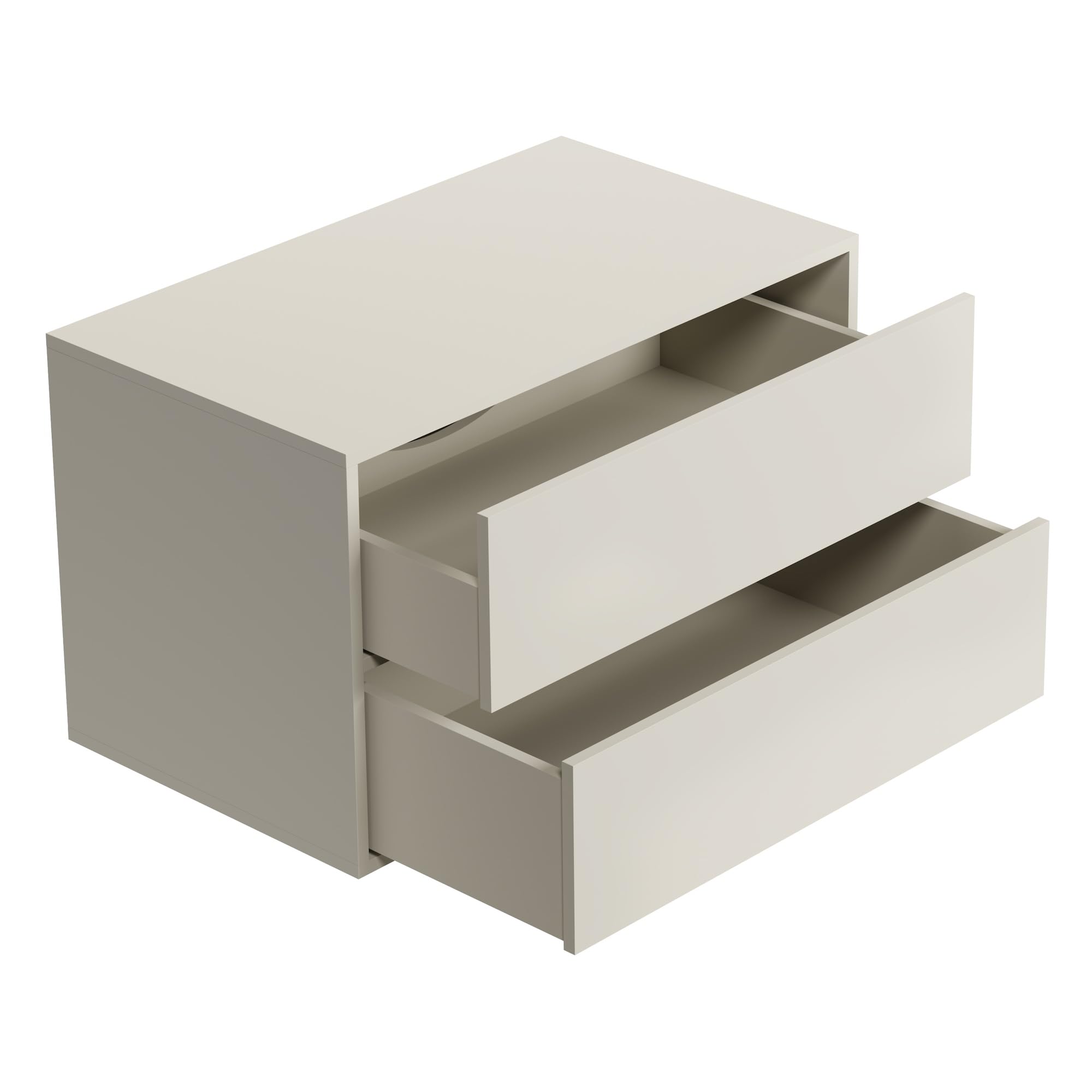 Badplaats B.V. Mobile lavabo Mali 80 cm x 46 cm - Cashmere - Mobili da bagno - Mobiletto sospeso per lavabo