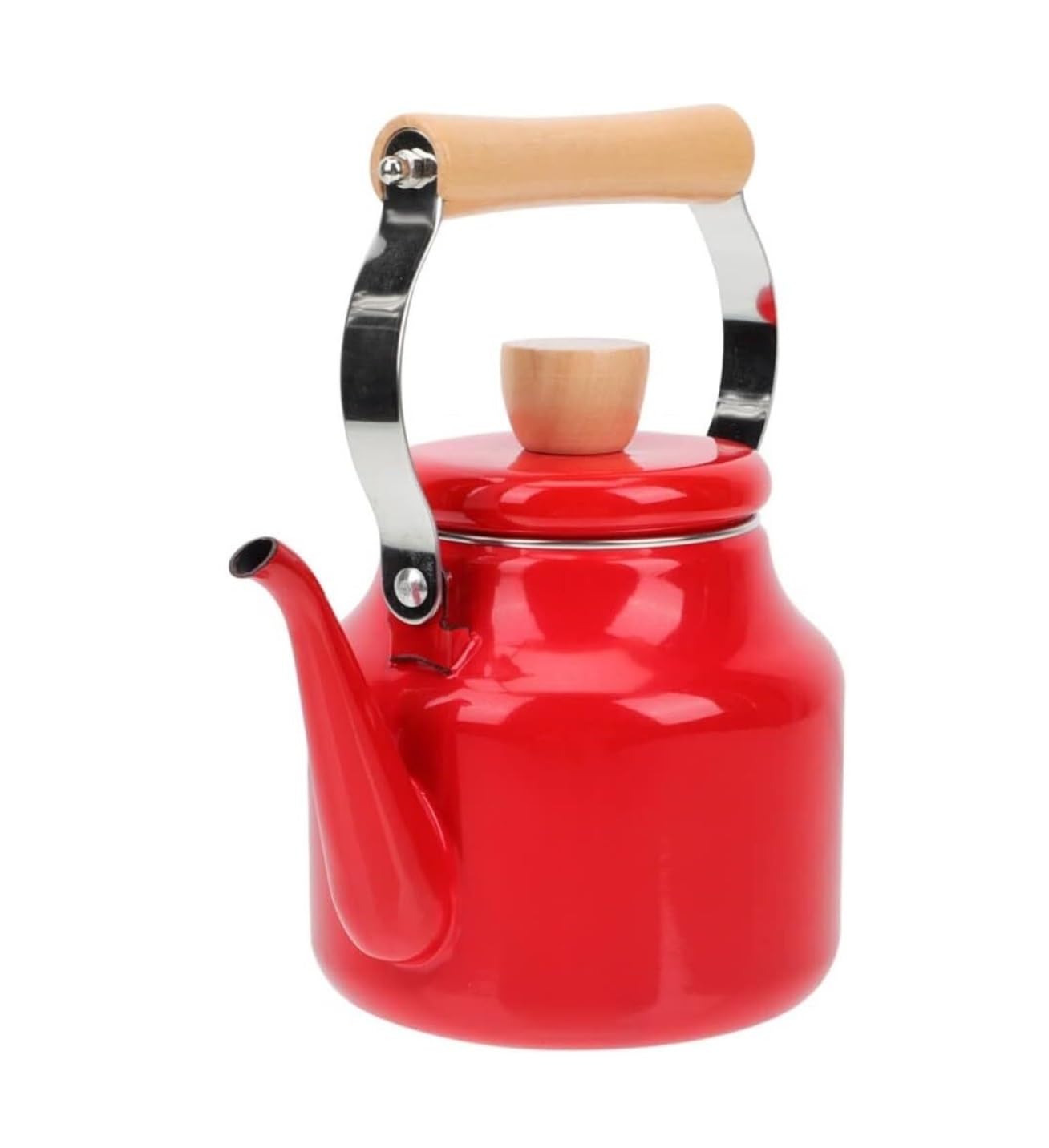 Czajnik do Herbaty Czajnik na Wodę 1,5 L Emaliowany Czajnik Wodny Ogrzewanie Czajnik Płyta Kuchenna Wrzący Dzbanek Do Kawy I Herbaty Do Kuchenki Indukcyjnej Kuchenka Gazowa Czajnik z Gwizdkiem Gwizdan