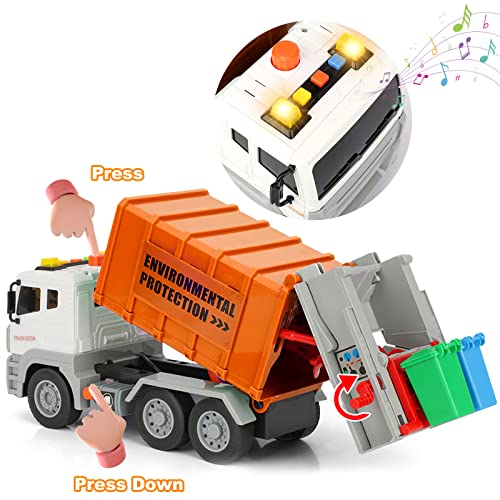 Kramow Camion della Spazzatura con Luci e Suoni