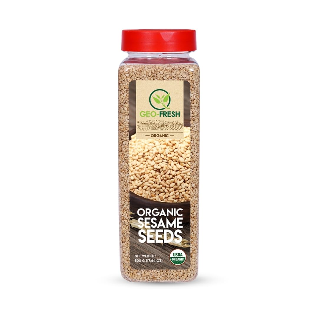 Geo-Fresh Organic Sesame Seeds, 500G, Clean & White Till, Weight Management, High In Nutrient, Dietary Fibre, Superfoods, No Artifical Colour & Preservatives, 100% Organic, Non-Gmo, Usda Certified (B06XHJXKDX) Amazon Price History, Amazon Price Tracker