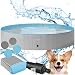 tectake® Piscina per Cani Pieghevole, Fondo Antiscivolo, Pareti Rinforzate, PVC...
