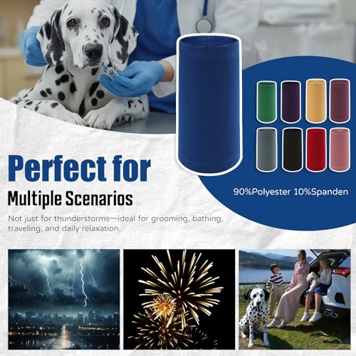 Image of Dog Calming Hoodie Quiet Head Cover Sleeves Anxiety Relief /Noise Protection - Grooming - Thunder - Fireworks