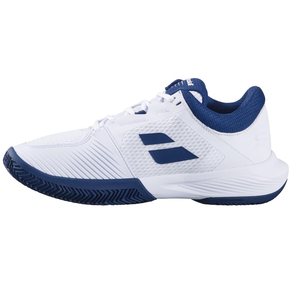 Babolat Herren SFX 4 Cly Tennisschuhe Sandplatzschuh Weiß-Dunkelblau Eu Neu