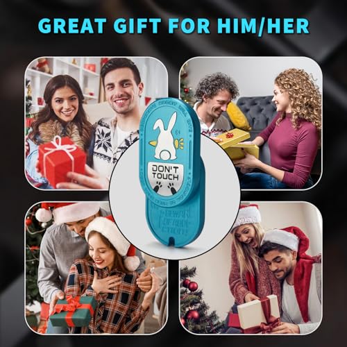 HIDEDC Desperate Rabbit Fidget Slider | Aluminum Alloy Version | Lightweight & Portable | EDC Metal Fidget Toys Adults ADHD Tools Executive Desk Toy for Keep Focus & Anxiety Relief (Blue) - Image 6