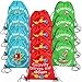 Fun Express Science Party Drawstring Backpacks (12 Pieces) Party Favor Bags, Science Camp Accessories, Science Party Supplies For Kids