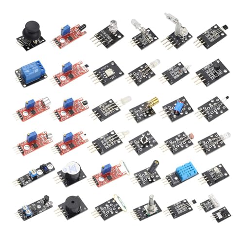 hiBCTR 37 - Sensor Assortment Kit: A Sensor Starter Kit for Arduino and Raspberry Pi. Ideal for 37 - in - 1 Robot Projects and a Great Starting Point for Both Arduino and Raspberry Pi Enthusiasts.