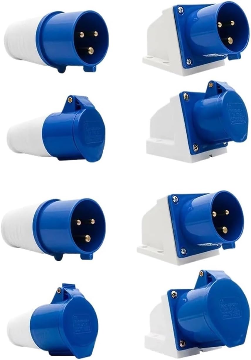 IP44 Industrial Socket 3 PIN Waterproof Connector 16A 32A Socket Industrial Male Female Electric Plug 240V Wall Mount Plug 1pcs(16A 013)