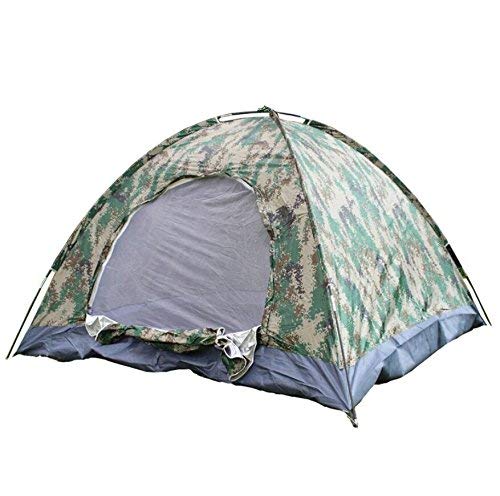 Tente de camping 3-4 personnes imperméable en tissu Oxford pour bivouac nature