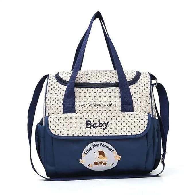zurity Baby Diaper Bag for Moms | Waterproof Maternity with Multiple Compartments Spacious & Stylish Care Organizer Washable Newborn Essentials Travel Feeding Bottles, Diapers Clothes (Blue)-picture-10