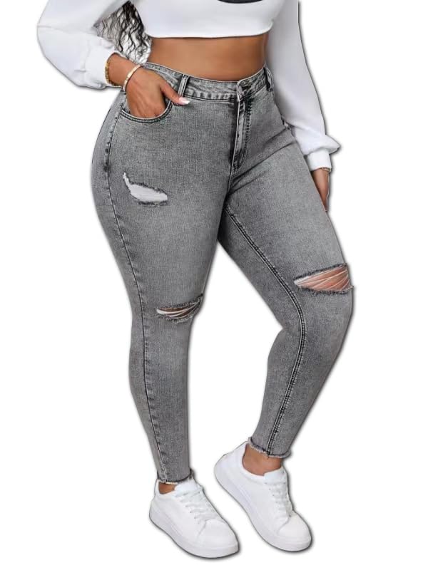 Womens High Waist Stretch Jeans Bell Bottom Jeans Push Up Butt Lifting Skinny Denim Pants