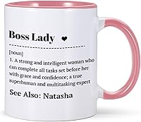 Vista 1 de Regalos para jefa, taza personalizada para jefa, día del jefe, cumpleaños, Navidad, despedida de despedida, regalos de jubilación para mujer jefa