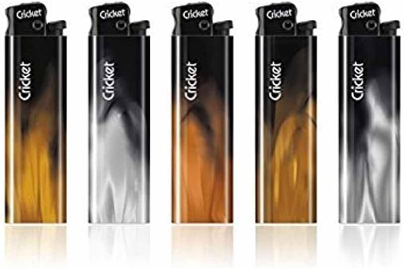 Cricket Pocket Lighter Original Fusion Platinum Pack of 5, Disposable