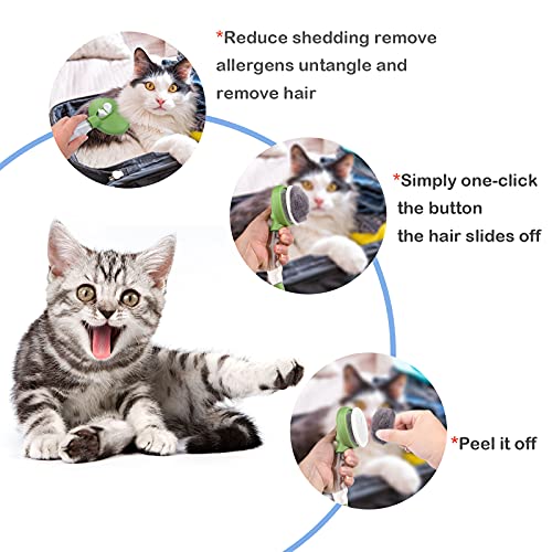 Dog Brush Detangling Cat Brush for Shedding and Grooming Self Cleaning Slicker Brush with Sprayer Gently Remove Loose… - Image 6
