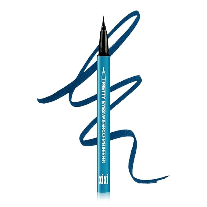 Winged Eyeliner Pen, Waterproof Long Lasting Liquid Eyeliner Pen, Smudge-proof Quick Dry Eyeliner Vegan & Cruelty-free (Starry sky blue 106#)