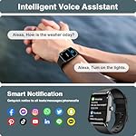 Smart Watches for Men Women iPhone & Android, Alexa Bulit-in, 1.8" Touch Screen Smart Watch with Answer/Make Calls, Fitness Tracker with Heart Rate/Sleep/SpO2 Monitor, IP68 Waterproof,120+ Sport Modes - Image 4