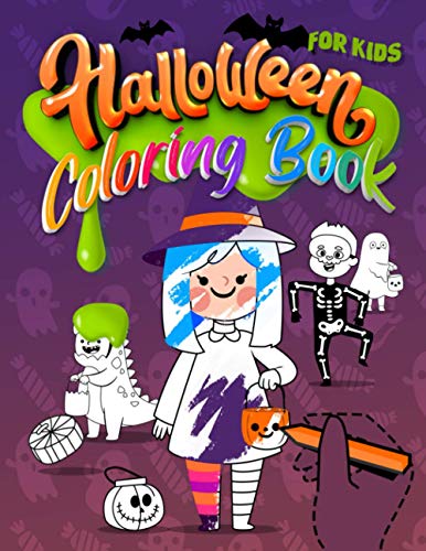 Halloween coloring book for kids: 30 Halloween costumes - halloween gifts for kids - activity coloring book including : witches , halloween zombies , ... , monster , halloween candy and more!