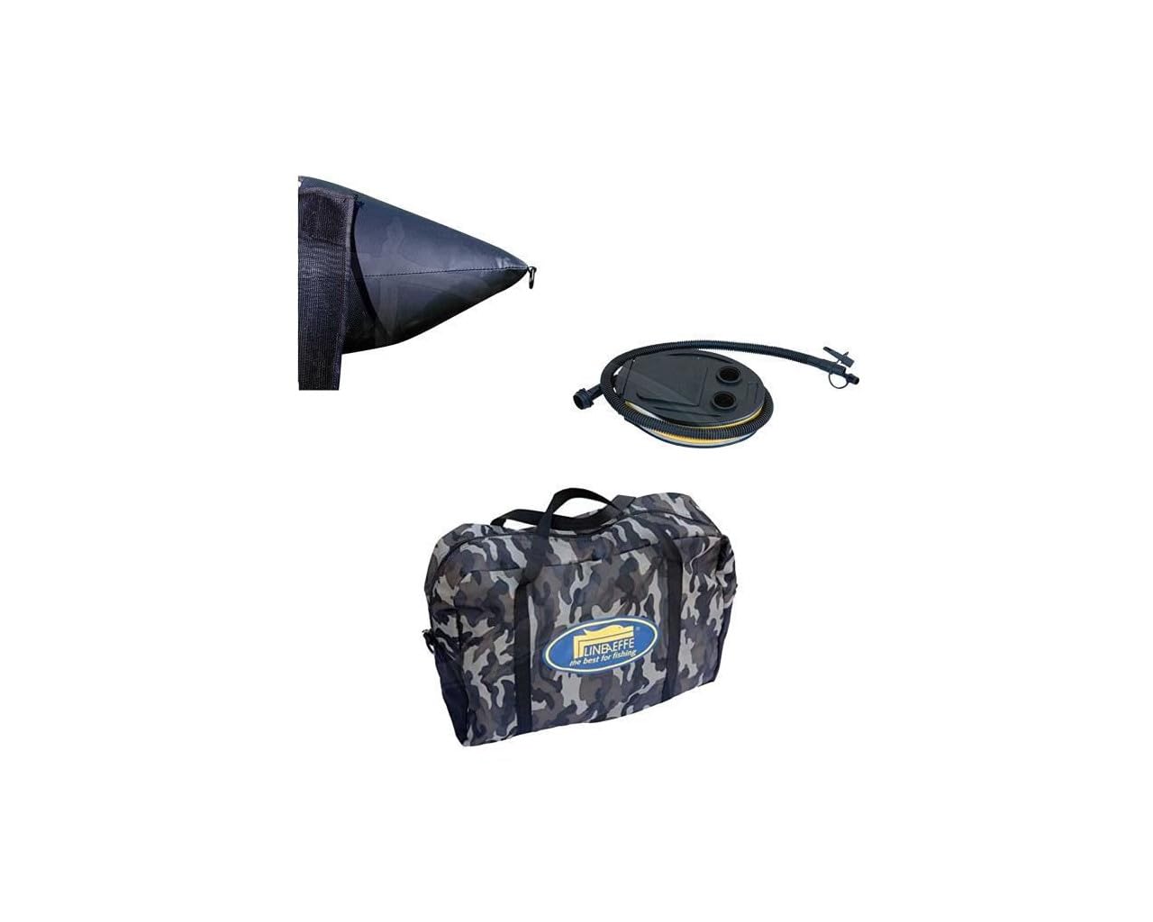 Lineaeffe Belly Boat XXL Camou con Borsa e Pompa