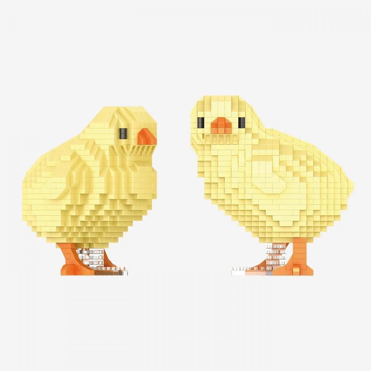 BlueBrixx Pro 109085 - Chicken chickens (Diamond Blocks) made of clamping blocks with 1519 building elements