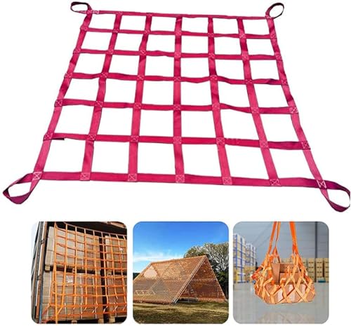 Filet de levage de cargaison suspendu 2x2m filet de charge résistant aux déchirures