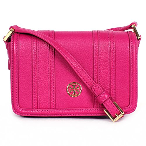 Tory Burch Landon - Mini borsa a tracolla in pelle, motivo: fiori selv...