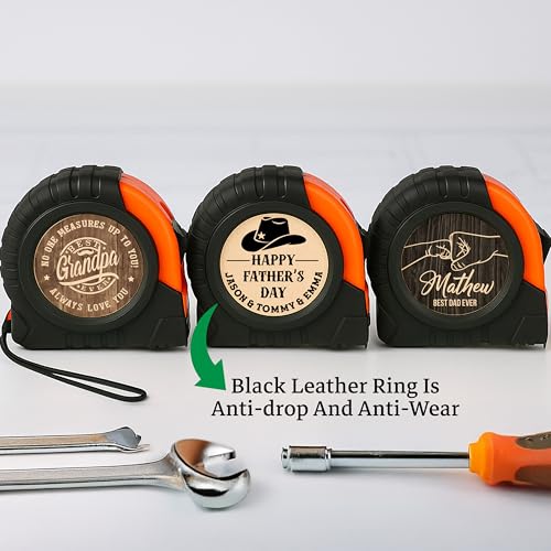 Cinta métrica personalizada para papá con nombre miniatura 7
