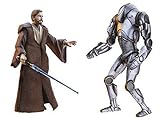 Star Wars - Juego de figuras Star Wars E3 DF03 OBI-WAN VS SUPER BATTLE DROID