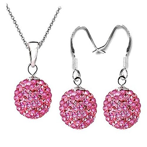 Xiaotang444 - Set di collana e orecchini a bottone...